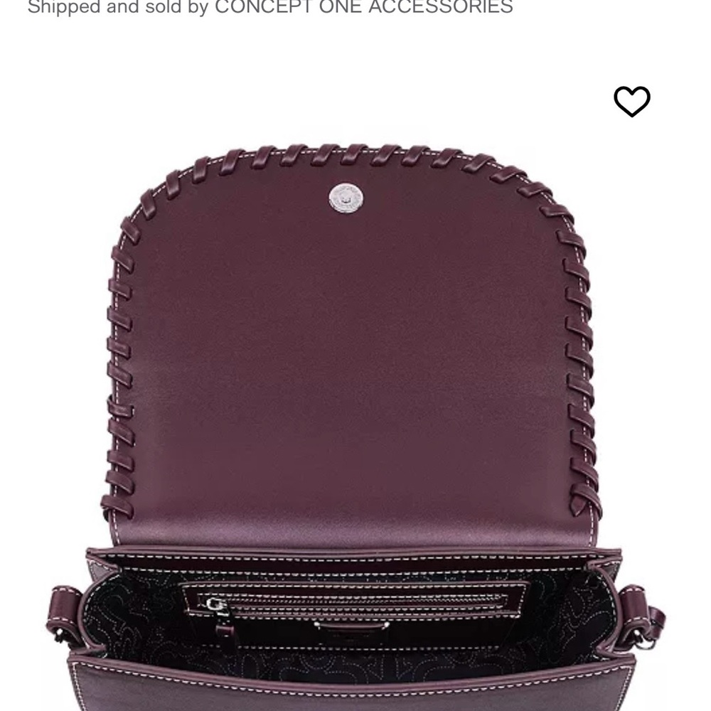 True Religion women’s Dark Brown Leather Messenger Bag - Picture 6 of 7